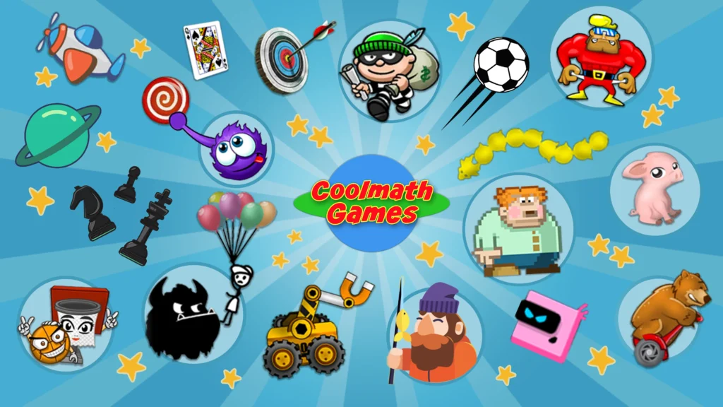 collage of popular Cool Math Games for problem-solving.